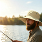Outdoor Sun Hat with Wide Brim & Chin Strap
