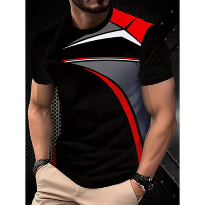 Men's Graphic Print Crew Neck T-Shirt