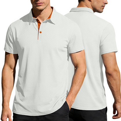 Men's Casual Short Sleeve Collared Shirt