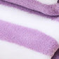 Modern Striped Coral Velvet Towels