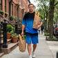 Men's Gradient Print T-Shirt & Shorts Set