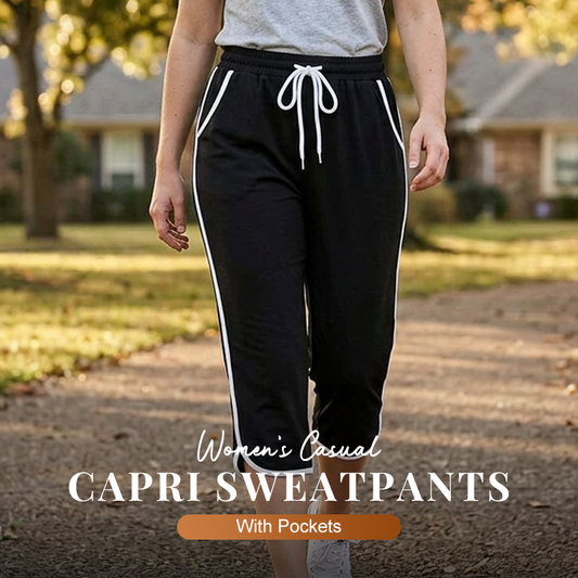 Women's Casual Capri Sweatpants with Pockets