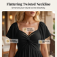 Puff Sleeve Backless Bow Tie Dress