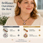 Sparkling Zircon Necklace & Earrings Set