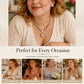 Sparkling Zircon Necklace & Earrings Set