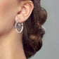 Celestial Double Layer Hoop Earrings