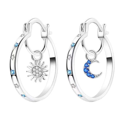 Celestial Double Layer Hoop Earrings