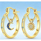 Celestial Double Layer Hoop Earrings