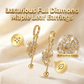 Full Diamond Maple Leaf Earrings