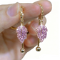 Full Diamond Maple Leaf Earrings