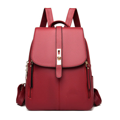 Women PU Leather Backpack Fashion Shoulder Bag for Travel
