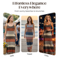 Women's Slim Fit Striped Maxi Dress