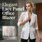 Summer Breathable White Lace Blazer Slim Fit Suit Jacket