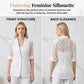 Summer Breathable White Lace Blazer Slim Fit Suit Jacket