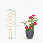 Creative Honeycomb Metal Plant Support Stakes