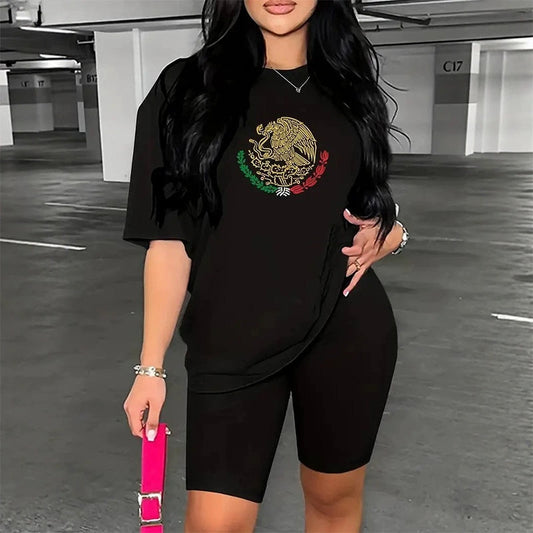 Women's Casual Mexico Printed T-Shirt