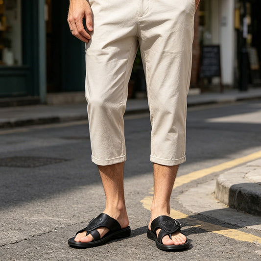 Men's Comfortable Embossed Flip-Flops