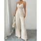 Women's V-Neck Wide-Leg Jumpsuit