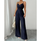 Women's V-Neck Wide-Leg Jumpsuit