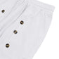 Men's Casual Cotton Linen Trousers with Button Detail