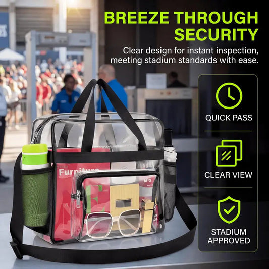 Clear Tote Bag with Zipper