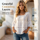 Elegant Square Neck Summer Blouse