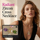 Women's Colorful Zircon Cross Pendant Necklace