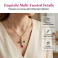 Women's Colorful Zircon Cross Pendant Necklace