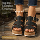 Women's Platform Sandals with Metal Buckle