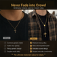 Men's Vintage Cross Beaded Necklace