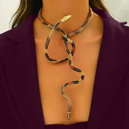 Multi-Wear Flexible Snake Choker Necklace