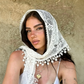 Women's Geometric Floral Lace Headscarf