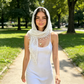 Women's Geometric Floral Lace Headscarf