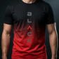 Men's Gradient T-Shirt and Shorts Set