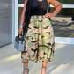 Women's Summer Camouflage Cropped Pants