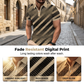 Men's Geometric Print Collared Shirts