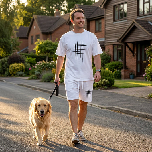 Men's Casual Top & Shorts 2-Piece Set