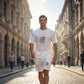Men's Casual Top & Shorts 2-Piece Set