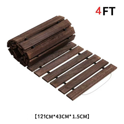 Roll-Out Wooden Garden Pathway