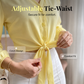 Women's Elegant V-Neck Tie-Waist Top