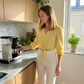 Women's Elegant V-Neck Tie-Waist Top