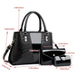 Women's Crocodile Pattern Handbag 3-Piece Set