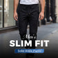 Men's Slim Fit Solid Ankle Pants