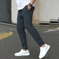 Men's Slim Fit Solid Ankle Pants