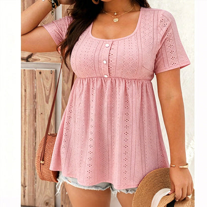 Women's Casual Square Neck Top