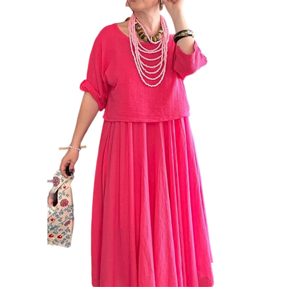 Effortless Summer Two-Piece Skirt Set
