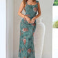 Elegant Floral Summer Beach Dress