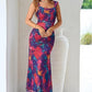 Elegant Floral Summer Beach Dress