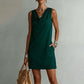 Elegant Slim Fit Cowl Neck Dress