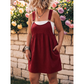 Women's Casual Overall Pinafore Dress